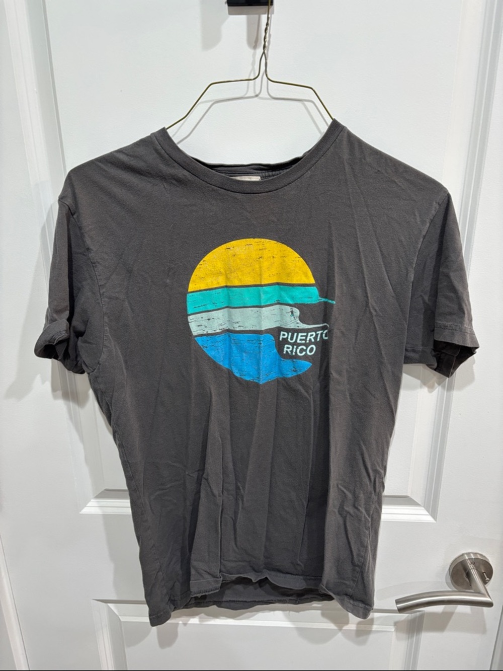 Charcoal Puerto Rico Graphic Tee - Unbranded
